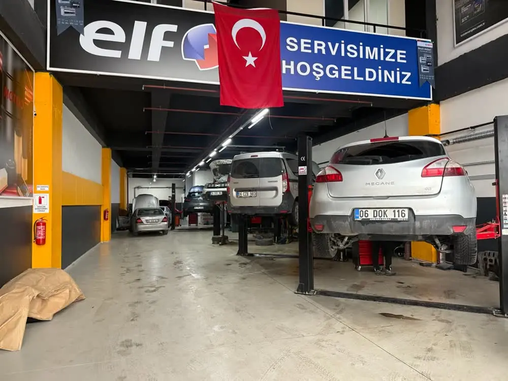 Liftte bakımdaki araçlar